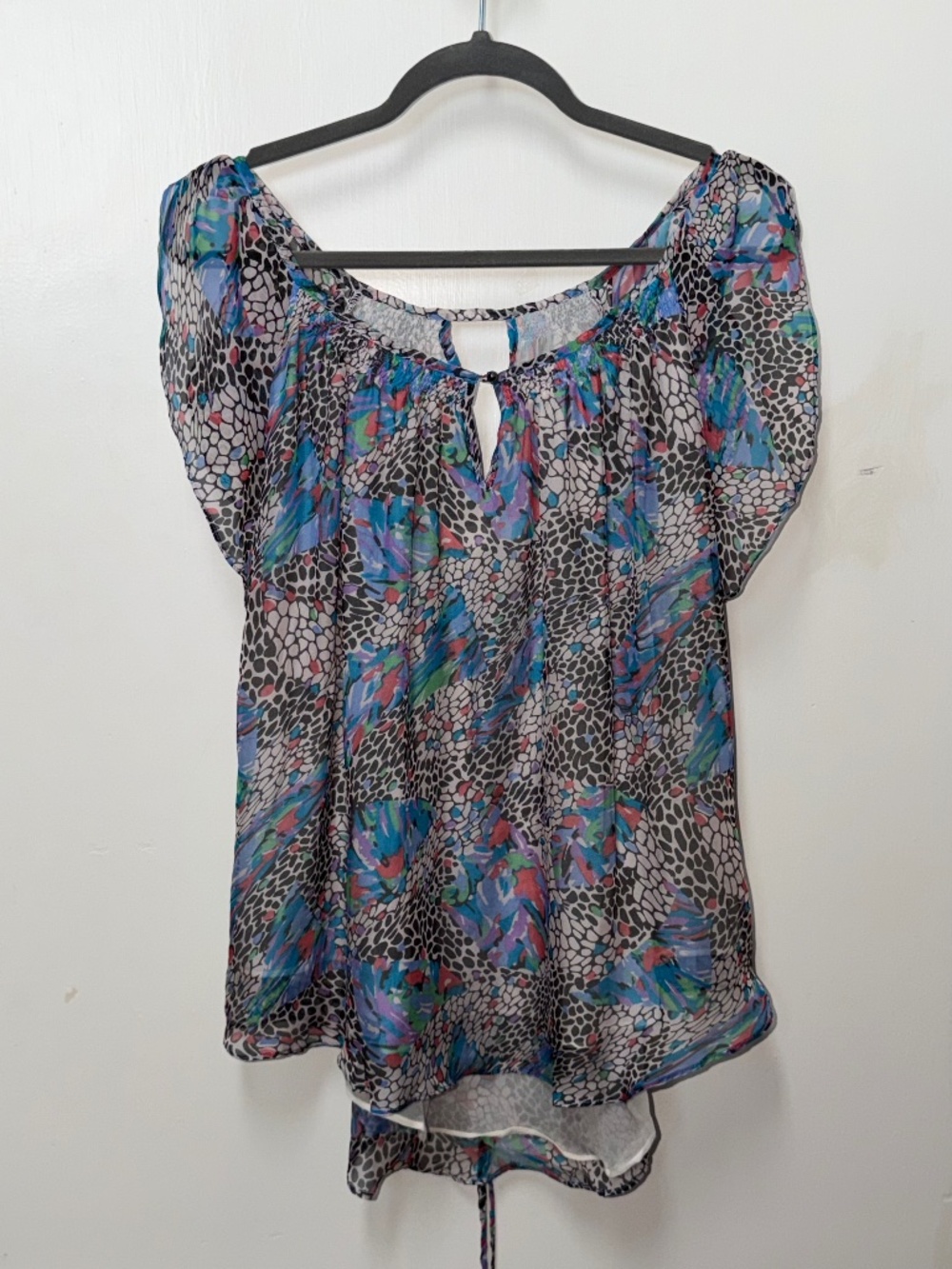 MM Couture by Miss Me Corset Back Blouse